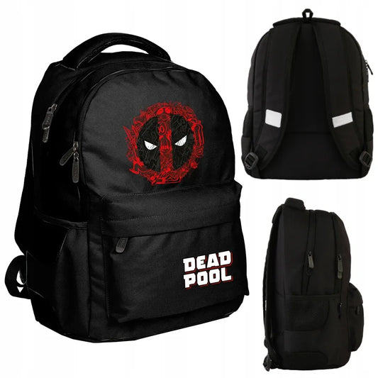Jaunimo kuprinė mokyklai ir nešiojamam kompiuteriui BeUniq Dead Pool, juoda