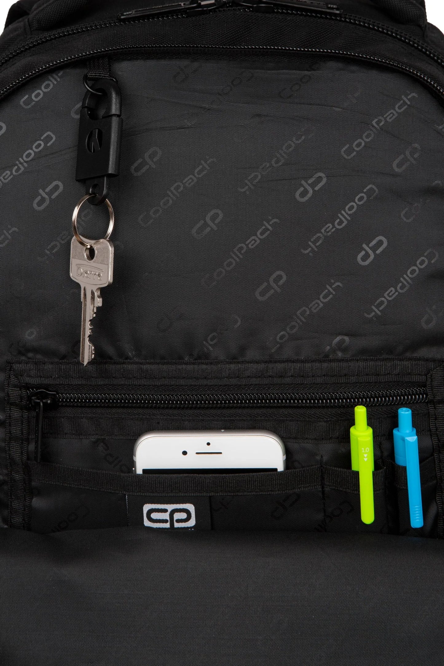 Jaunimo mokyklinė kuprinė Coolpack Break Black, juoda
