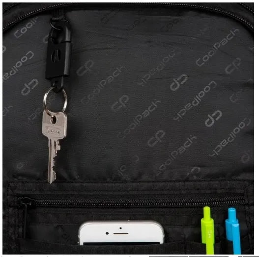 Jaunimo mokyklinė kuprinė Coolpack Break Black, juoda