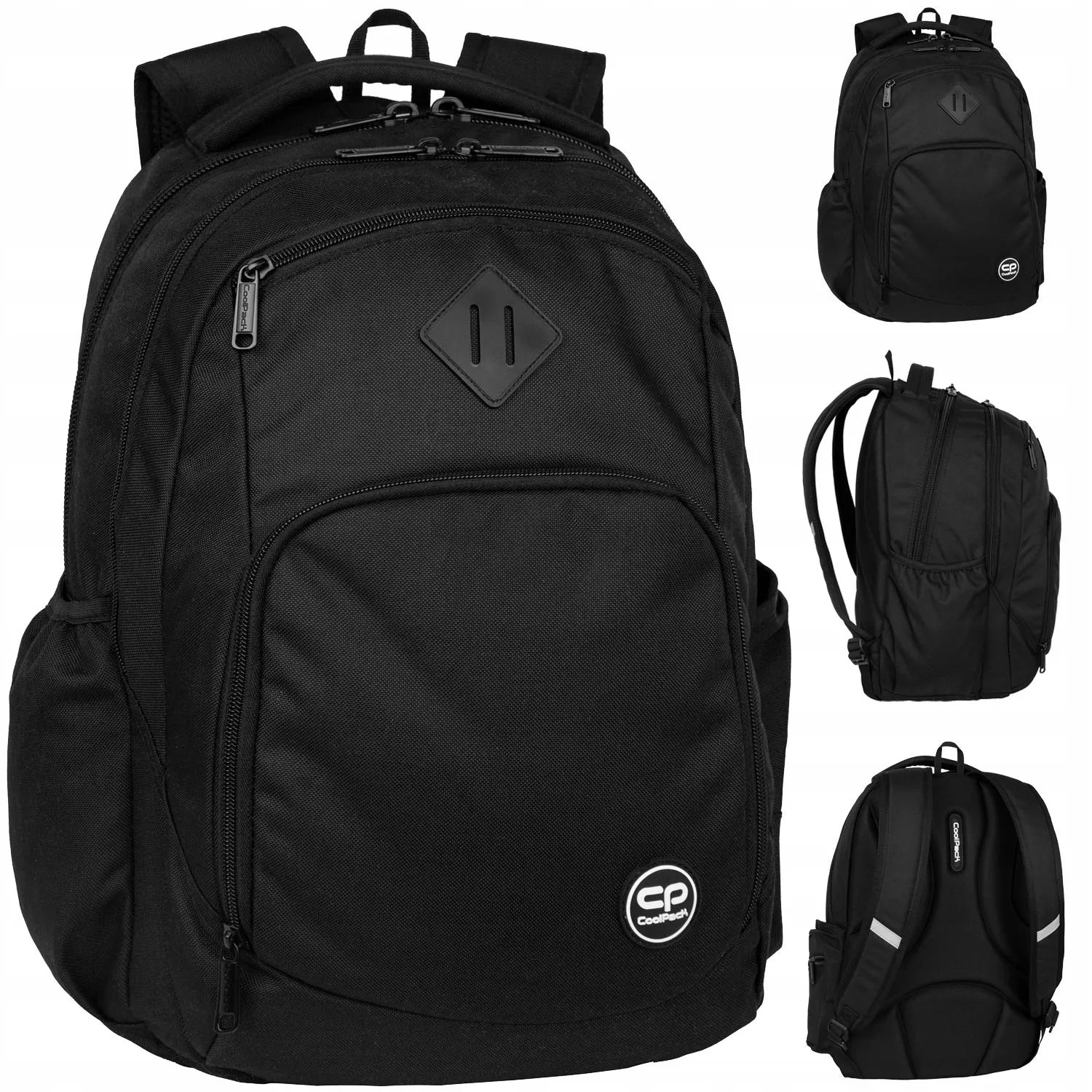 Jaunimo mokyklinė kuprinė Coolpack Break Black, juoda