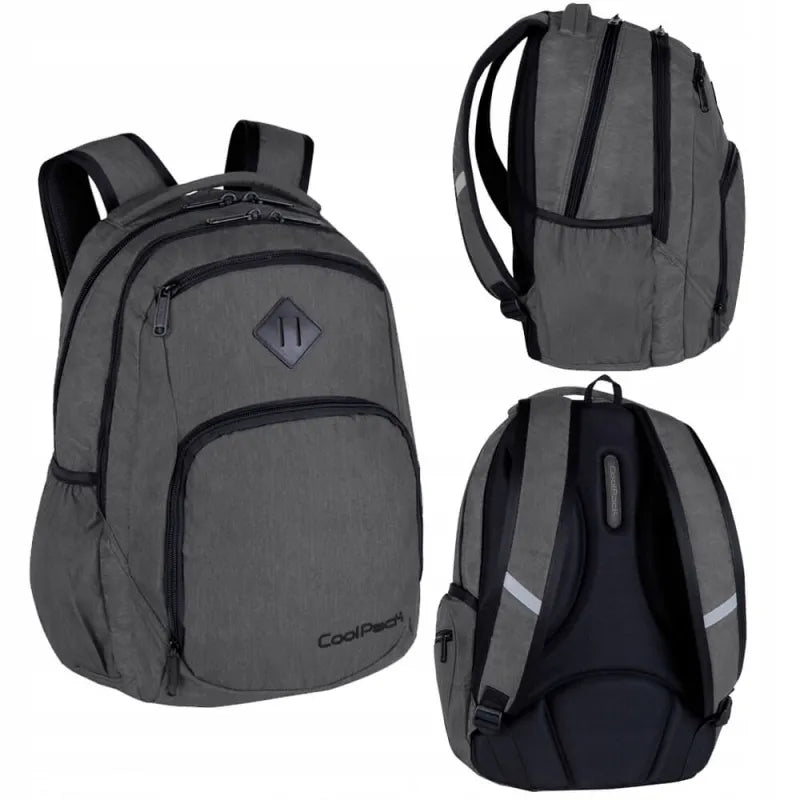 Jaunimo mokyklinė kuprinė CoolPack Break Snow Grey