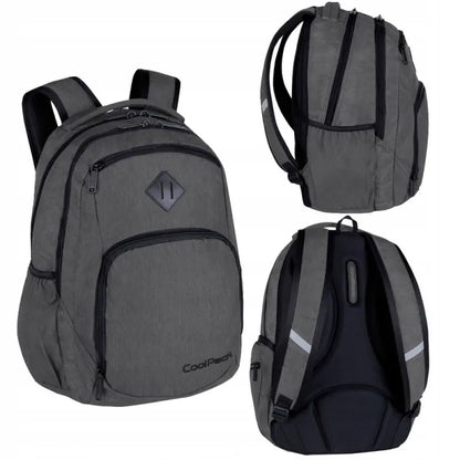 Jaunimo mokyklinė kuprinė CoolPack Break Snow Grey