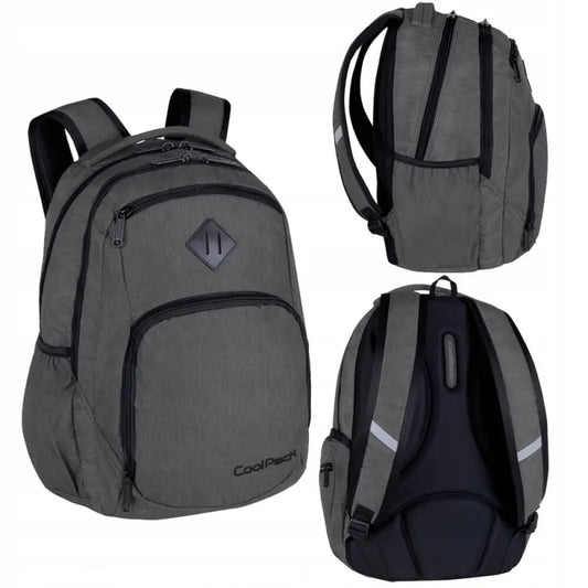 Jaunimo mokyklinė kuprinė CoolPack Break Snow Grey