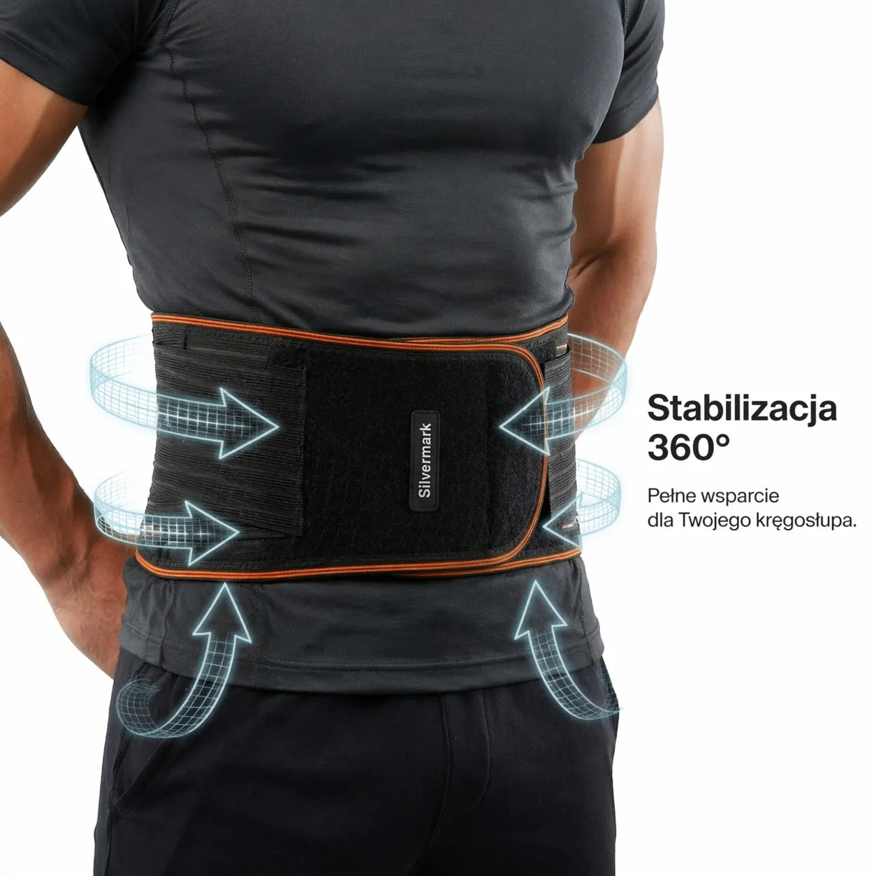 Juosmeninė nugaros įtvaro juosta, SM01 - stabilizuojanti ir apsauganti