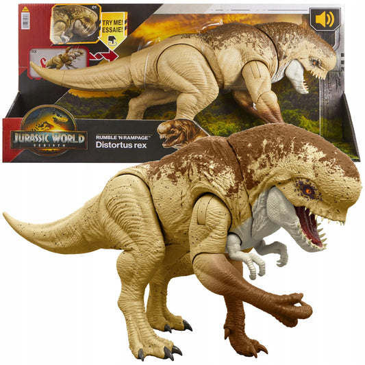 „Jurassic World: Atgimimas“ Distortus Rex dinozauro figūrėlė, 50 cm, su garso efektais