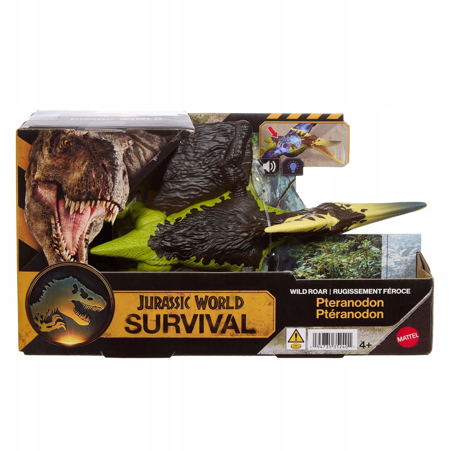 JURASSIC WORLD SURVIVAL Pteranodon interaktyvi dinozauro figūra su šviesos ir garso efektais