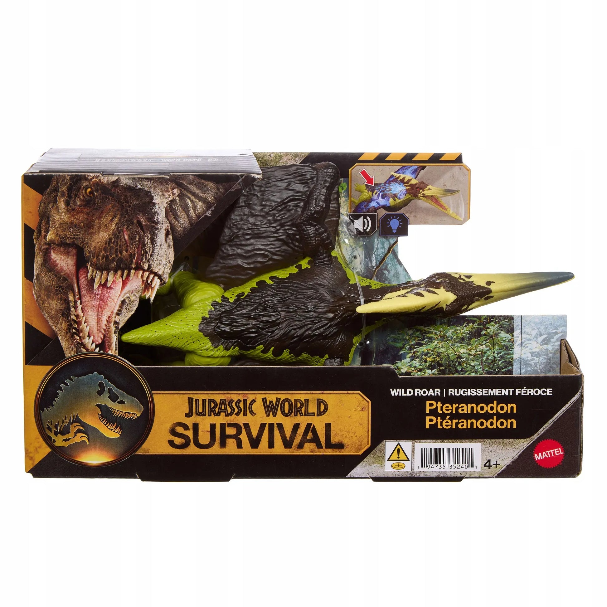 JURASSIC WORLD SURVIVAL Pteranodon interaktyvi dinozauro figūra su šviesos ir garso efektais