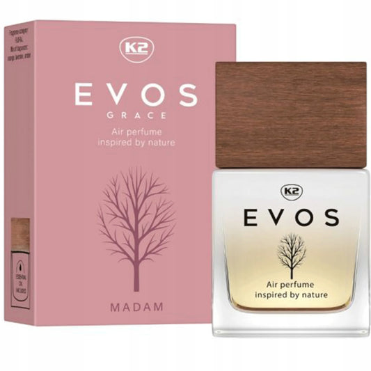 K2 V063 GRACE MADAM gėlių aromato automobilio kvepalai moterims, 50 ml