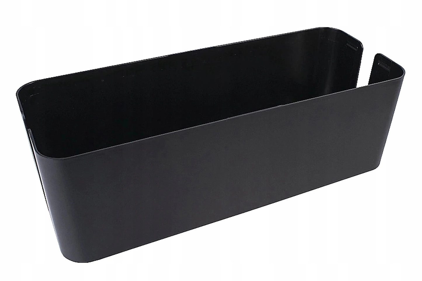 Kabelių ir laidų organizatorius, dėžutė su dangteliu, 40x13x15 cm, juodas