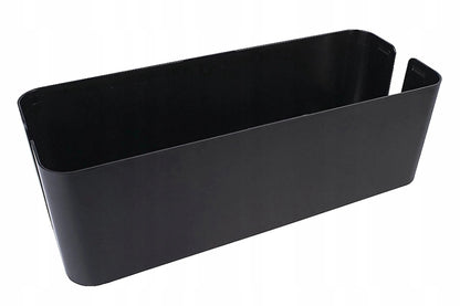 Kabelių ir laidų organizatorius, dėžutė su dangteliu, 40x13x15 cm, juodas
