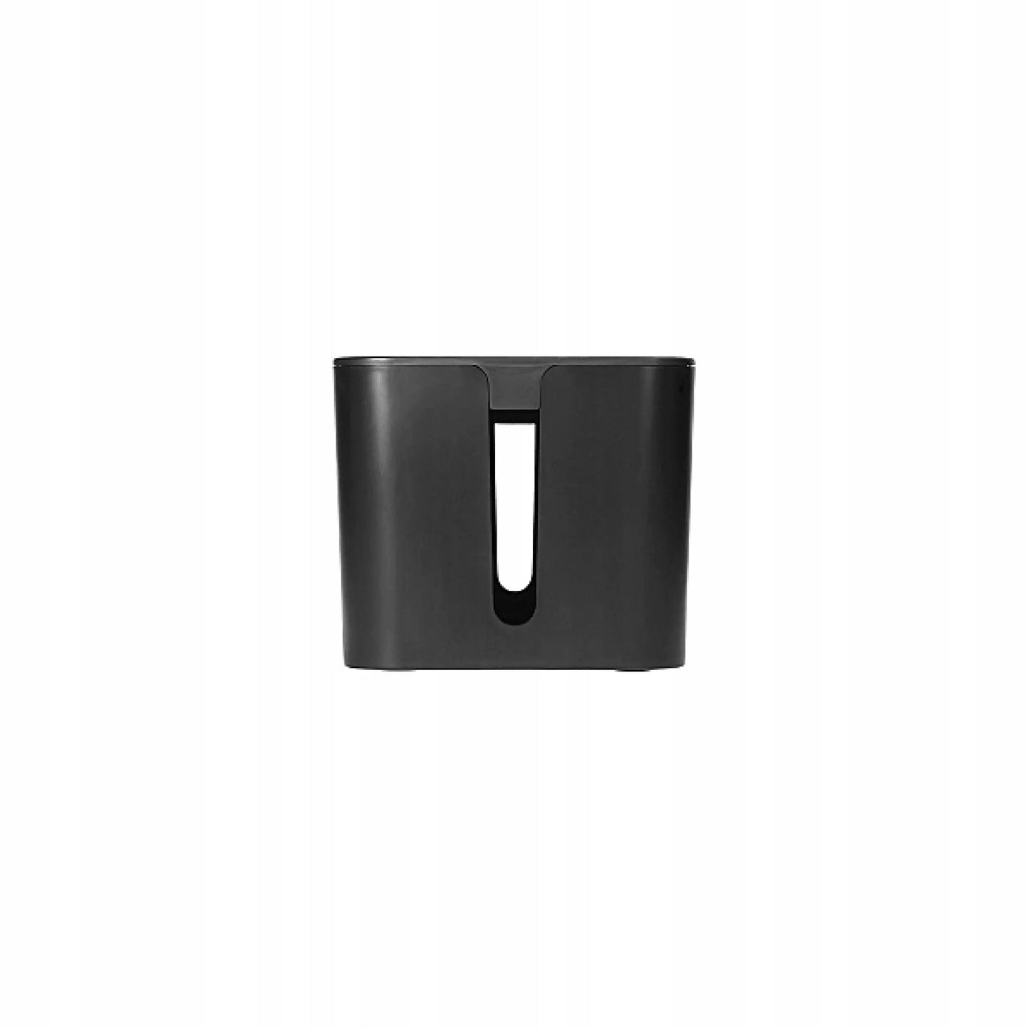 Kabelių ir laidų organizatorius, dėžutė su dangteliu, 40x13x15 cm, juodas
