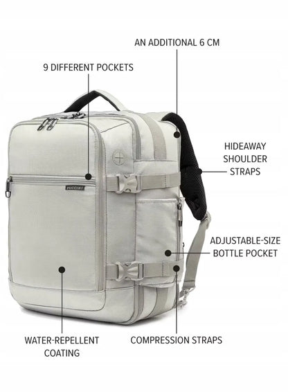 Kabinine kuprinė Puccini Easy Pack Plus M - smėlio spalvos