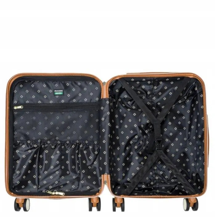 Kabininis lagaminas Puccini Saint Tropez Monogram, 4 ratukai, 36l