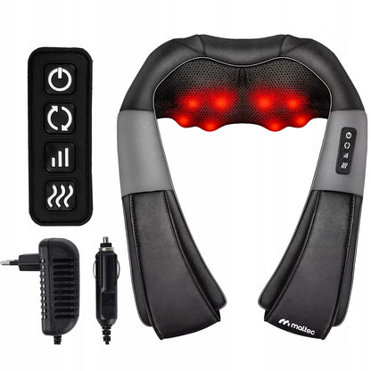 Kaklo, nugaros ir kūno masažuoklis MalTec PRO-Comfy30W-02 Shiatsu su šildymo funkcija