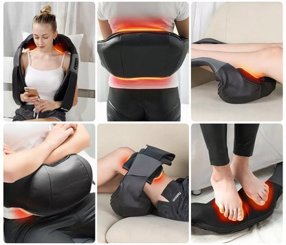 Kaklo, nugaros ir kūno masažuoklis MalTec PRO-Comfy30W-02 Shiatsu su šildymo funkcija
