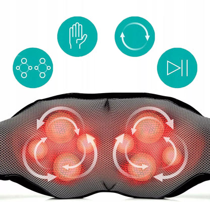 Kaklo, nugaros ir kūno masažuoklis MalTec PRO-Comfy30W-02 Shiatsu su šildymo funkcija