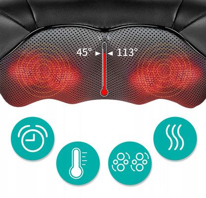 Kaklo, nugaros ir kūno masažuoklis MalTec PRO-Comfy30W-02 Shiatsu su šildymo funkcija