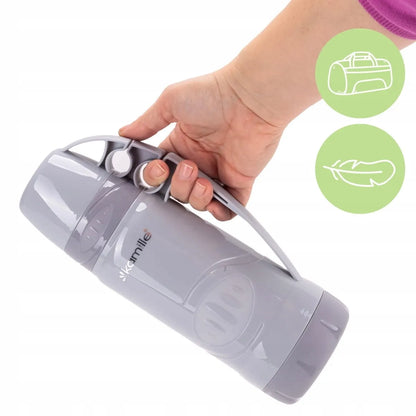 Kamille termosas su stikline kolba, rankena ir puodeliais 600 ml