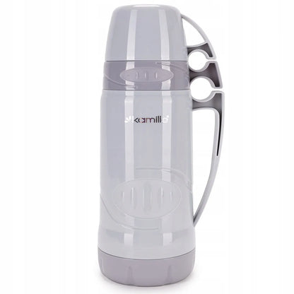 Kamille termosas su stikline kolba, rankena ir puodeliais 600 ml