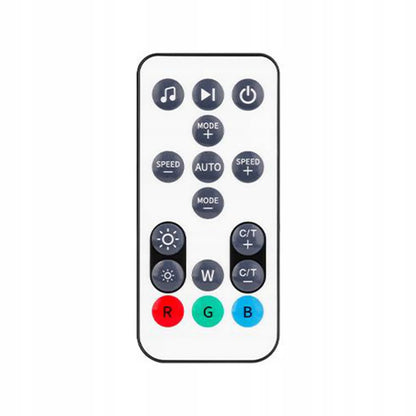 Kampinis LED toršeras „Masterled“ 9 W, 350 lm, RGB CCT, 180°, išmanusis, „Wi-Fi“, su nuotolinio valdymo pulteliu, 140 cm