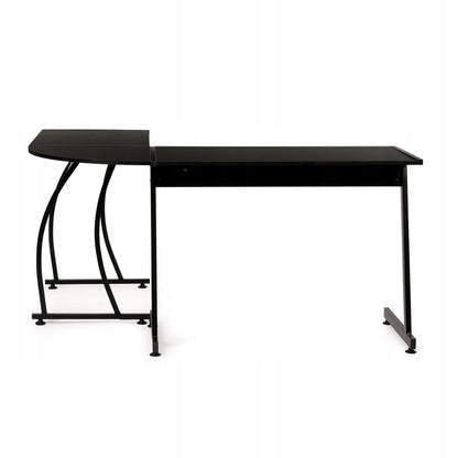 Kampinis ModernHome rašomasis stalas 148 x 48 x 73,5 cm, juodas