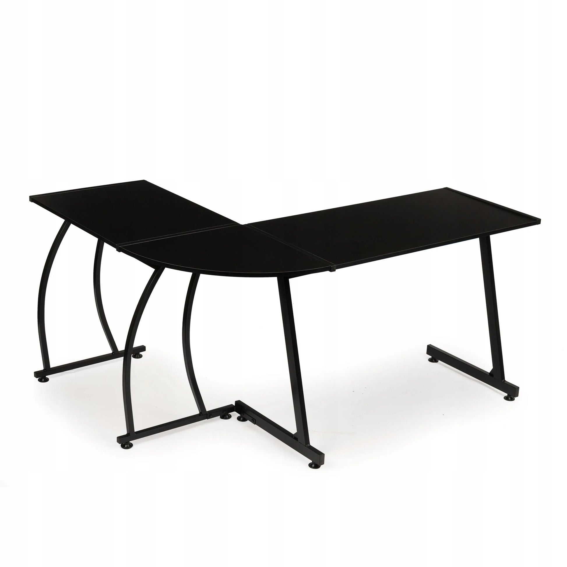 Kampinis ModernHome rašomasis stalas 148 x 48 x 73,5 cm, juodas