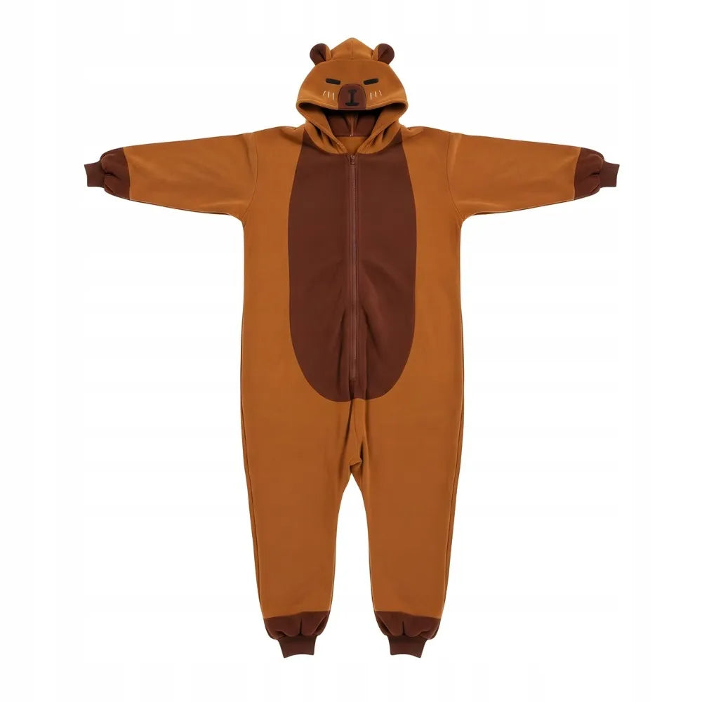 Kapibaros kigurumi pižama „onesie“, kostiumas, S dydis, 145–155 cm