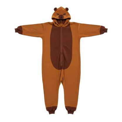 Kapibaros kigurumi pižama „onesie“, kostiumas, S dydis, 145–155 cm