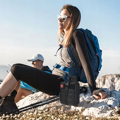 Karinė turistinė pirmosios pagalbos vaistinėlė su priedais