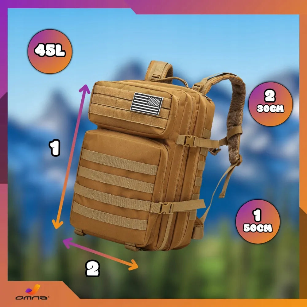 Karinis taktinis kuprinė Tactical Schoolpack 45L mokyklai ir žygiams