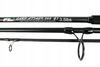 Karpinė meškerė FL ATTACK CARP 360, 3,6 m, 3,5 lb, karpiams ir dugninei žvejybai