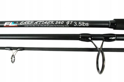 Karpinė meškerė FL ATTACK CARP 360, 3,6 m, 3,5 lb, karpiams ir dugninei žvejybai