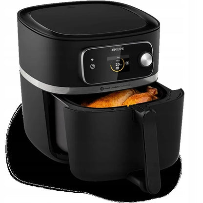 Karšto oro gruzdintuvė Philips Ovi HD9880/90 su maisto termometru