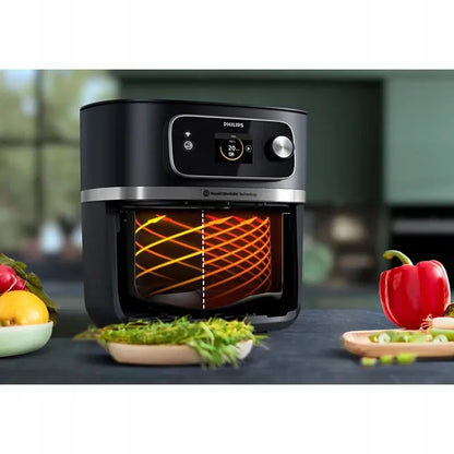 Karšto oro gruzdintuvė Philips Ovi HD9880/90 su maisto termometru