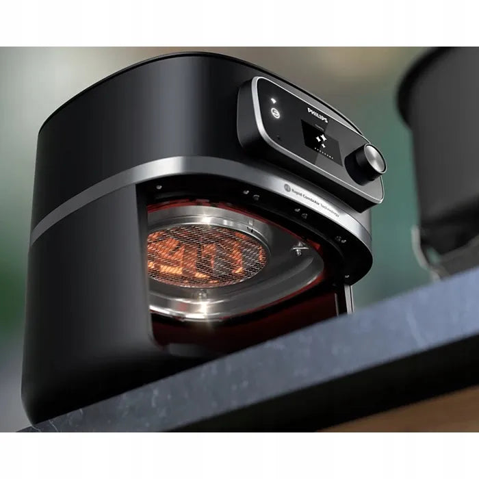 Karšto oro gruzdintuvė Philips Ovi HD9880/90 su maisto termometru