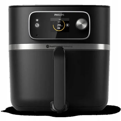 Karšto oro gruzdintuvė Philips Ovi HD9880/90 su maisto termometru