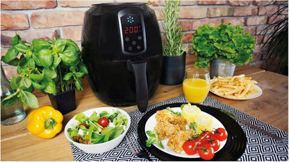 Karšto oro gruzdintuvė Zeegma Knapper 1400W, dubuo 3,2L ir krepšelis 2,6L