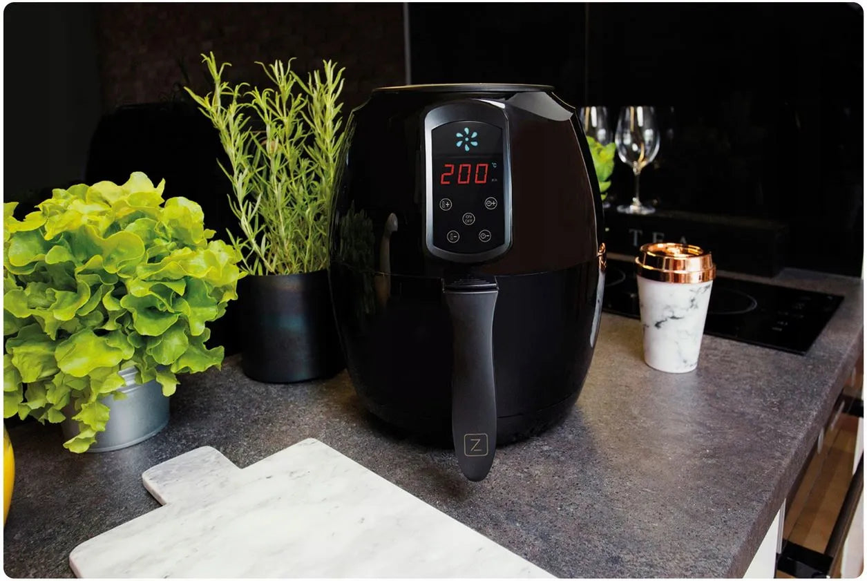 Karšto oro gruzdintuvė Zeegma Knapper 1400W, dubuo 3,2L ir krepšelis 2,6L