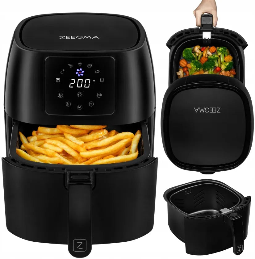 Karšto oro gruzdintuvė Zeegma Knapper Pro, 4,5 l, 1400 W, LCD ekranas