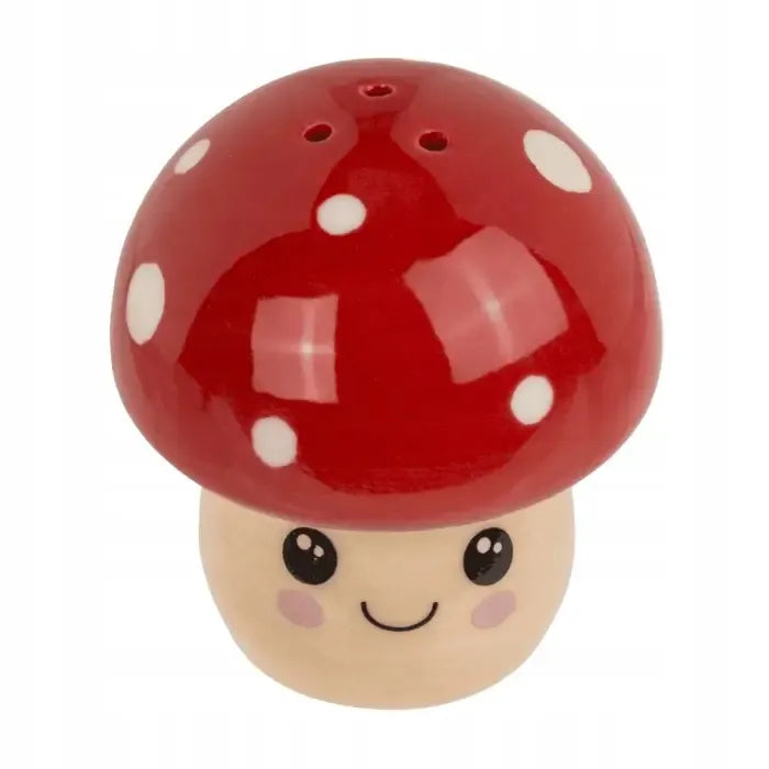 KAWAII grybų formos prieskonių indelių rinkinys – miela druskinė ir pipirinė