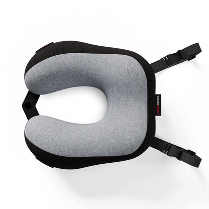 Kelioninė kaklo pagalvė lėktuvui pilka-juoda Diablo TRAVEL PILLOW