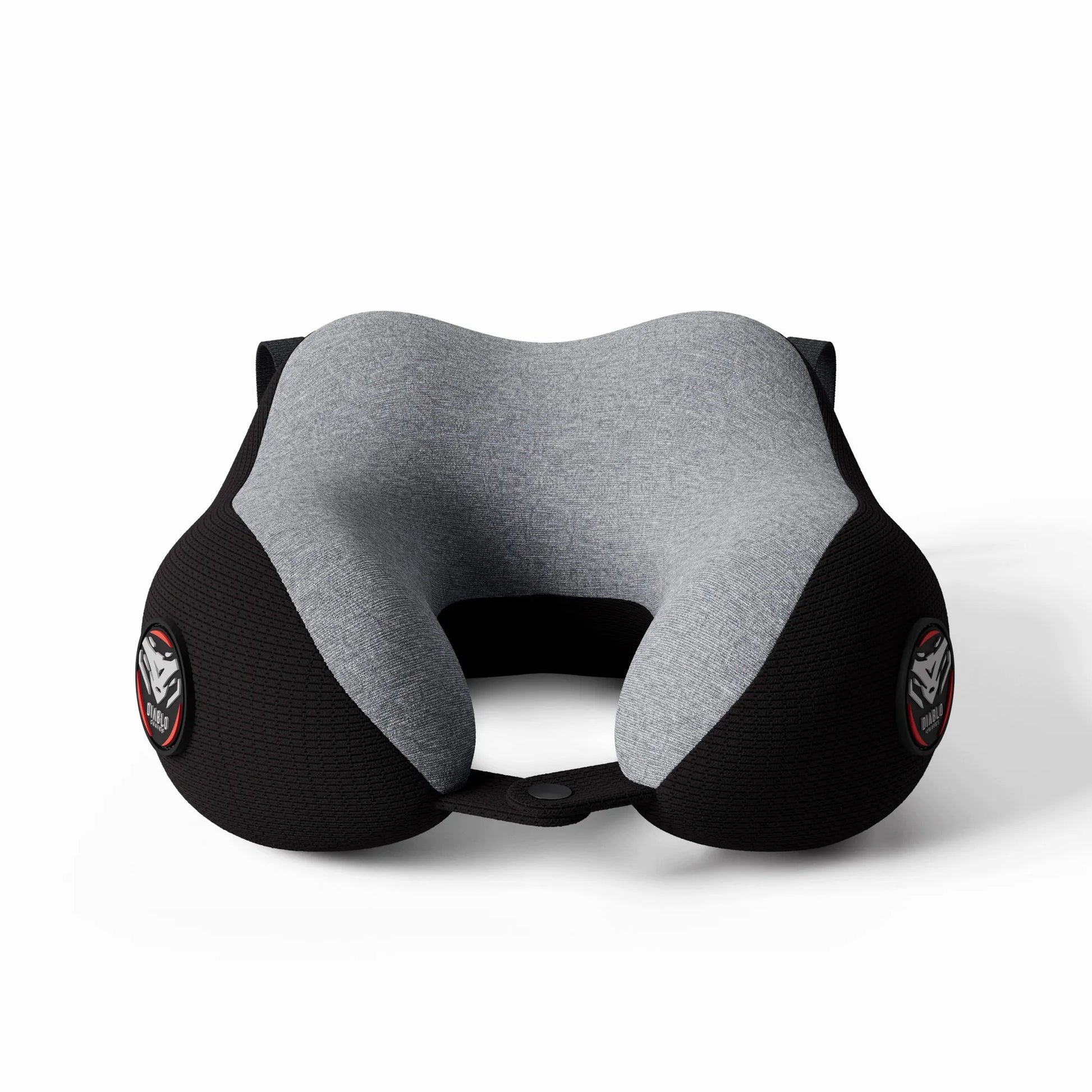 Kelioninė kaklo pagalvė lėktuvui pilka-juoda Diablo TRAVEL PILLOW
