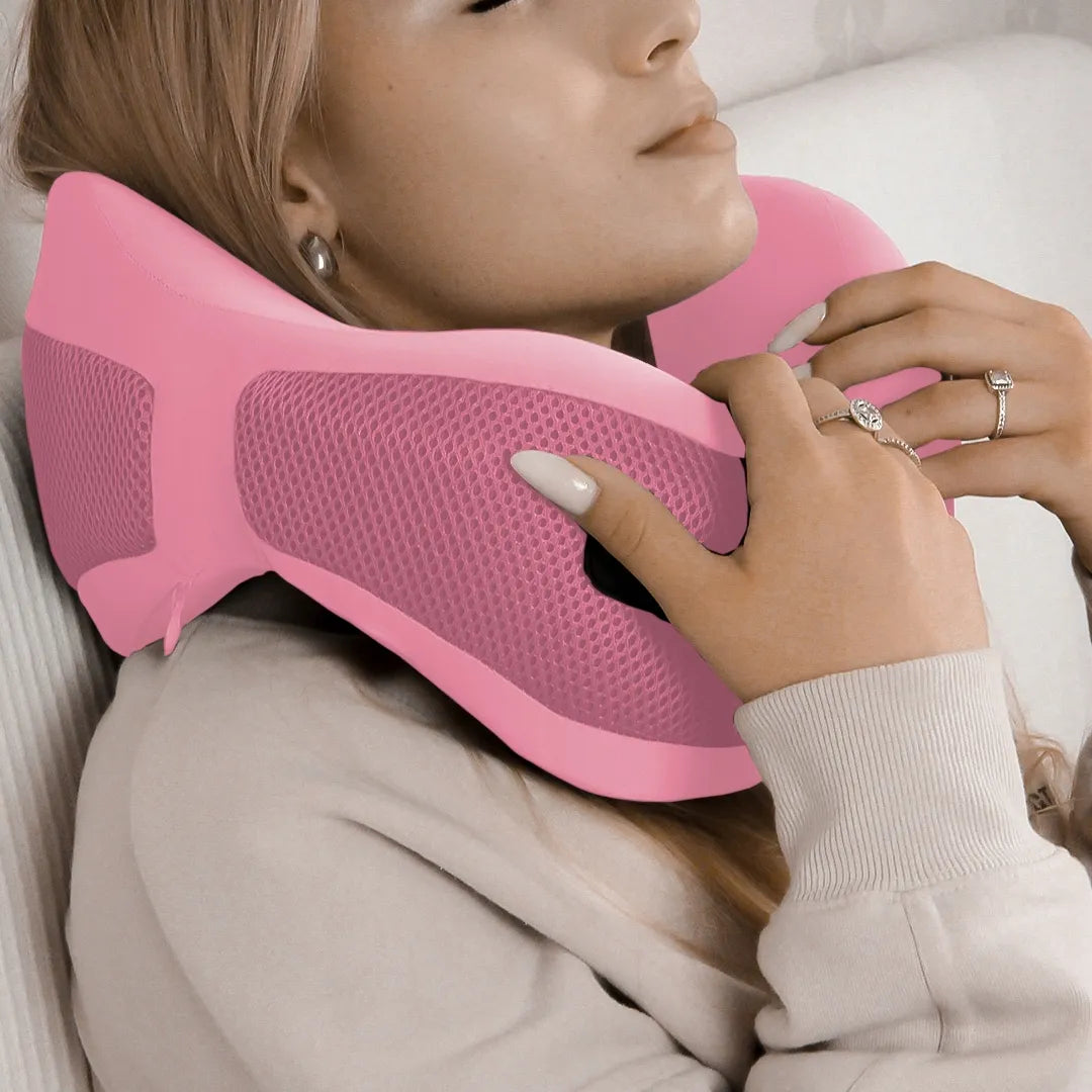 Kelioninė kaklo pagalvė Medi Sleep, rožinė