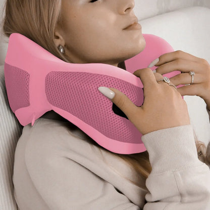 Kelioninė kaklo pagalvė Medi Sleep, rožinė