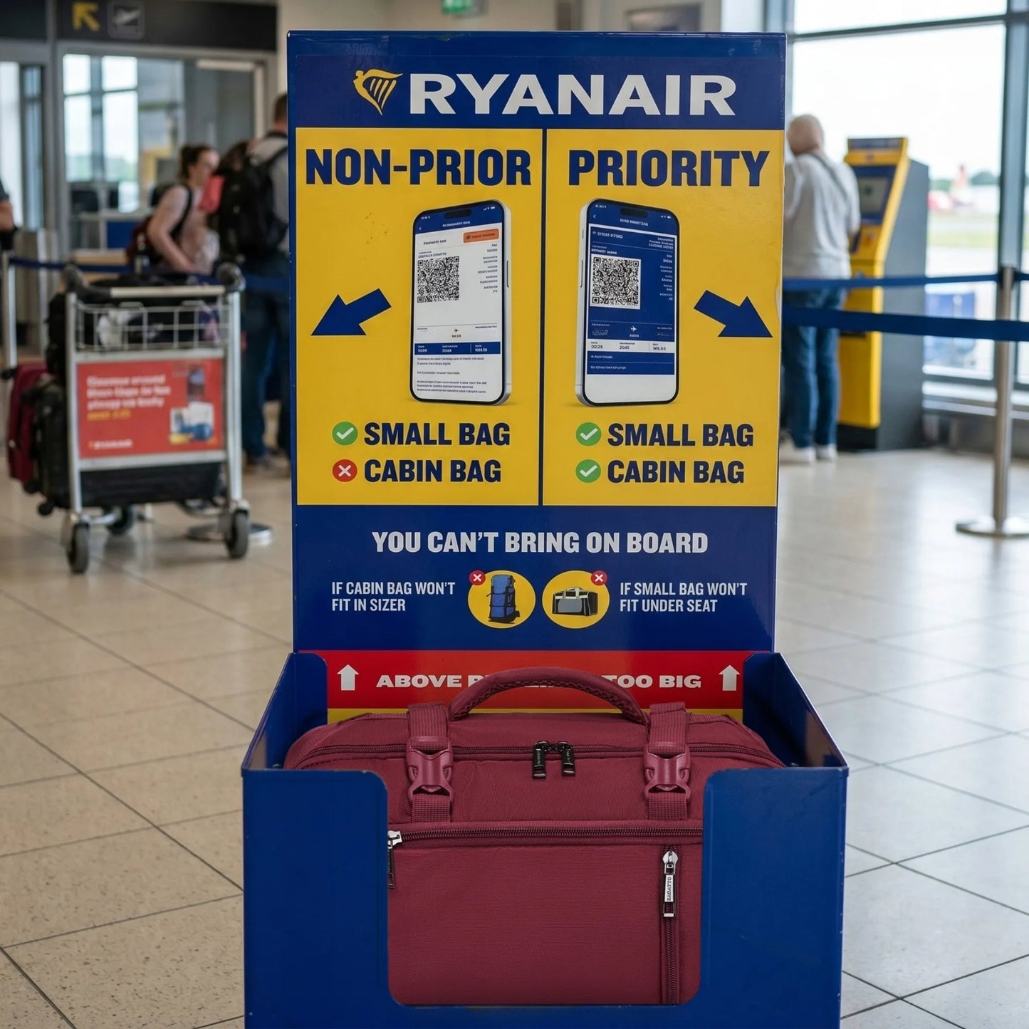 Kelioninė kuprinė į lėktuvą RYANAIR 40x30x20 Zagatto