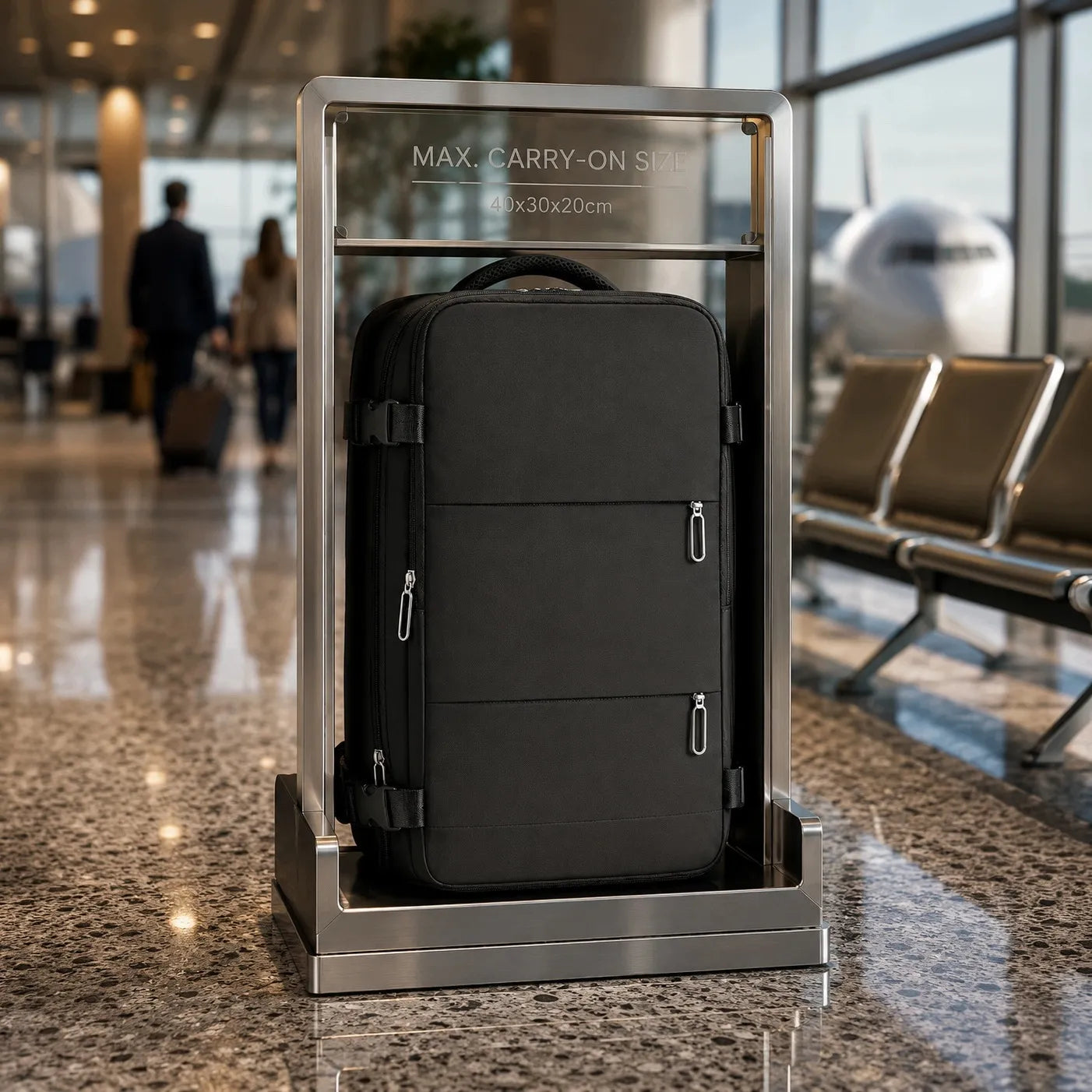 Kelioninė kuprinė lėktuvui rankiniam bagažui 40x30x20 cm Ryanair Wizz Air 20l