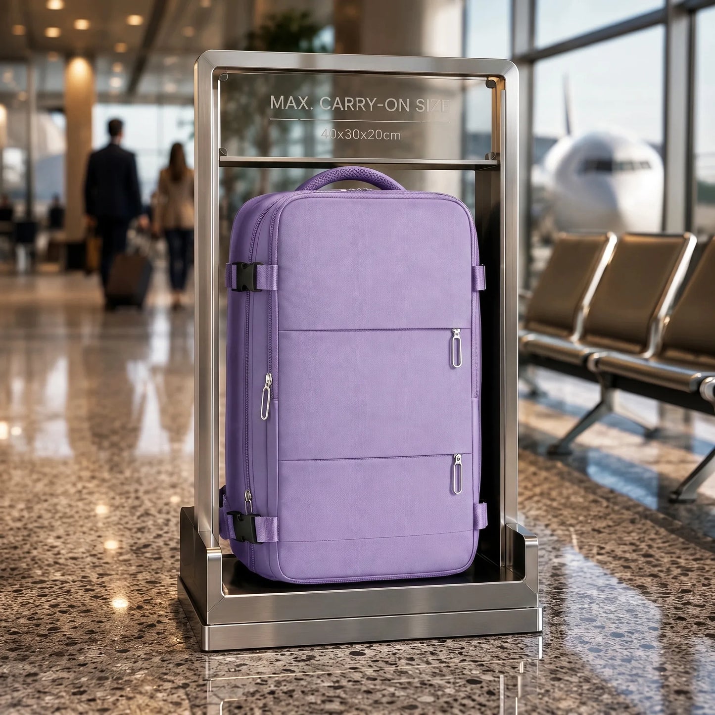 Kelioninė kuprinė lėktuvui rankinis bagažas 40x30x20cm Ryanair Wizz Air 20l
