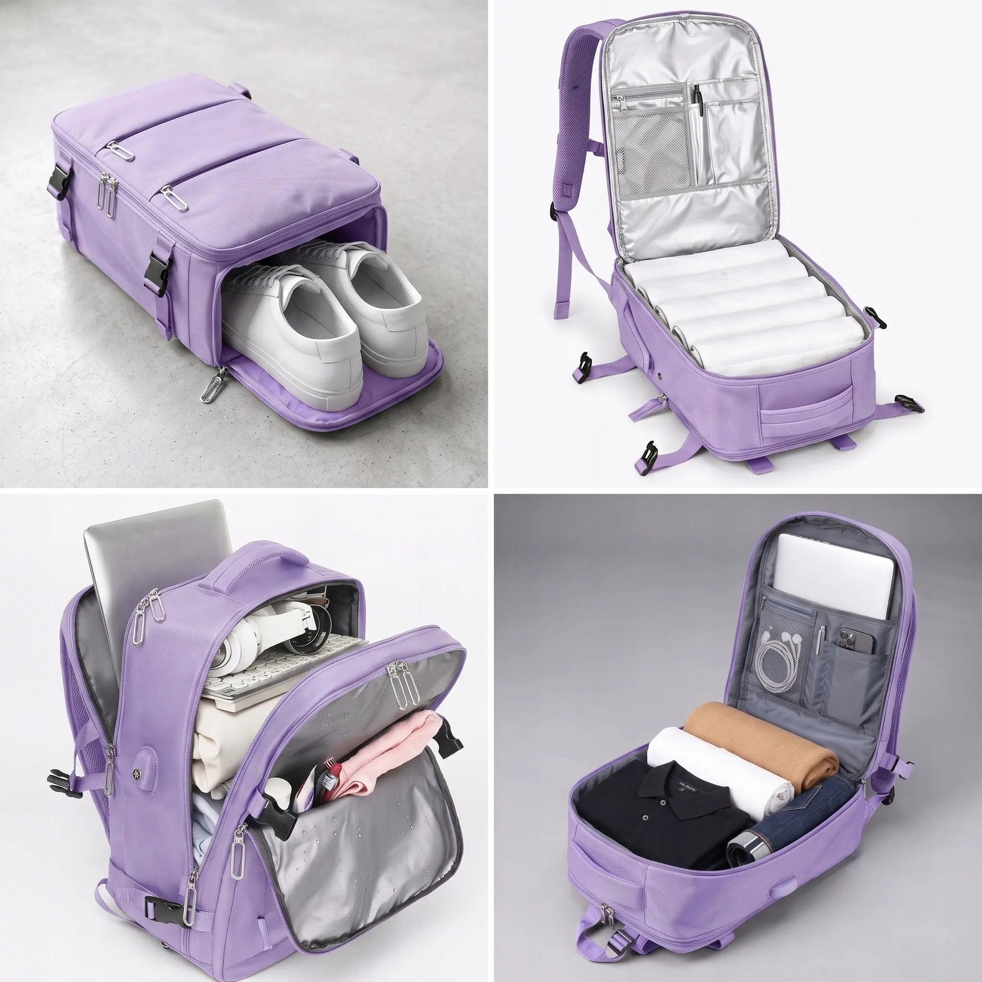 Kelioninė kuprinė lėktuvui rankinis bagažas 40x30x20cm Ryanair Wizz Air 20l