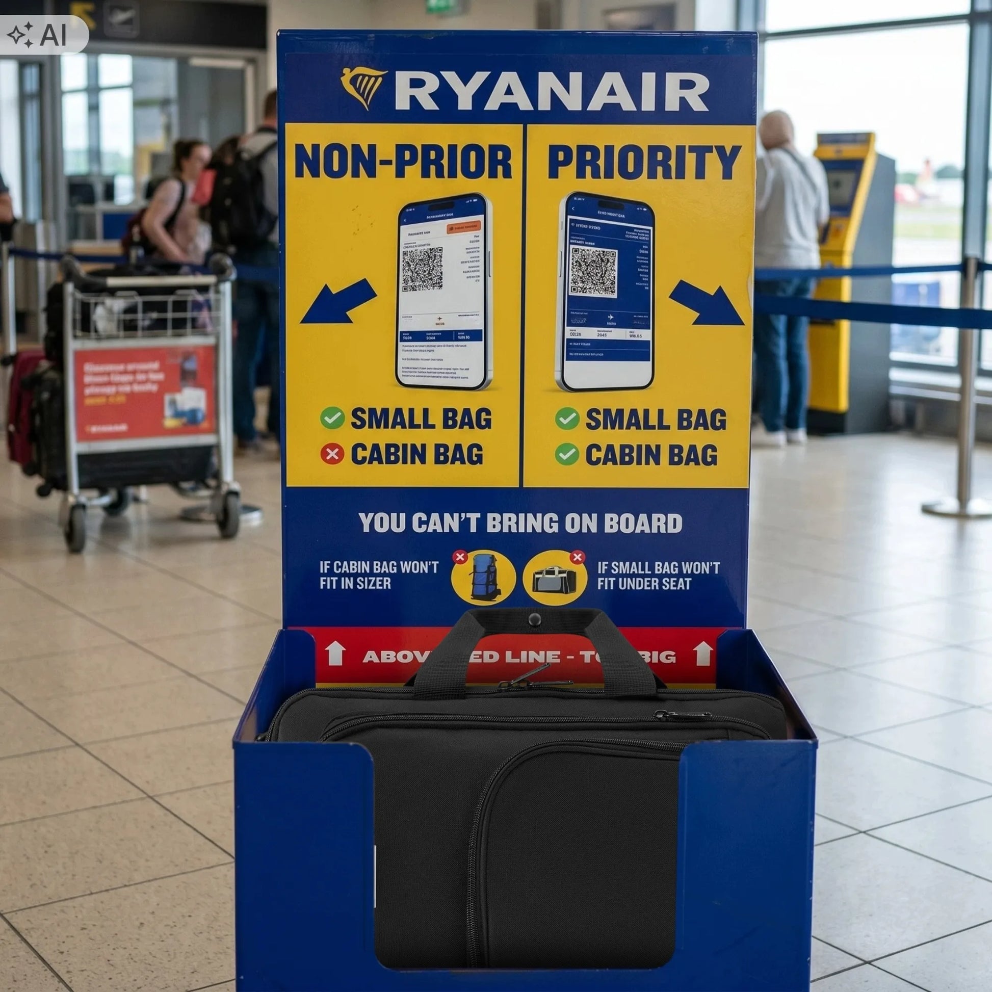 Kelioninė kuprinė lėktuvui RYANAIR 40x30x20 Zagatto kabininis bagažas