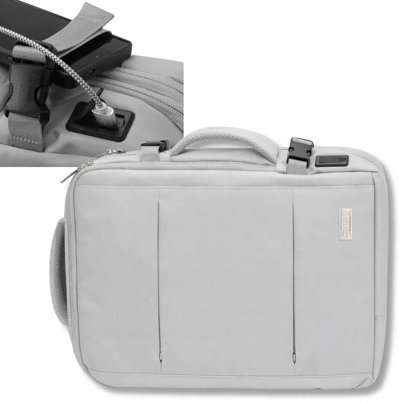 Kelioninė kuprinė su USB lizdu Lagaminas rankiniam bagažui Ryanair Wizzair 40x30x20cm